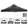 9.6x9.6ft EZ Canopy Gazebo Top Replacement/Black