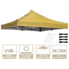 9.6x9.6ft EZ Canopy Gazebo Top Replacement Mineral Yellow