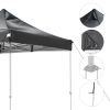 9.6x9.6ft EZ Canopy Gazebo Top Replacement/Black