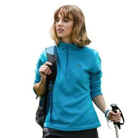 Jacket Liner Pullover Fleece Outdoor Women's Clothing (Option: Female blue-S)